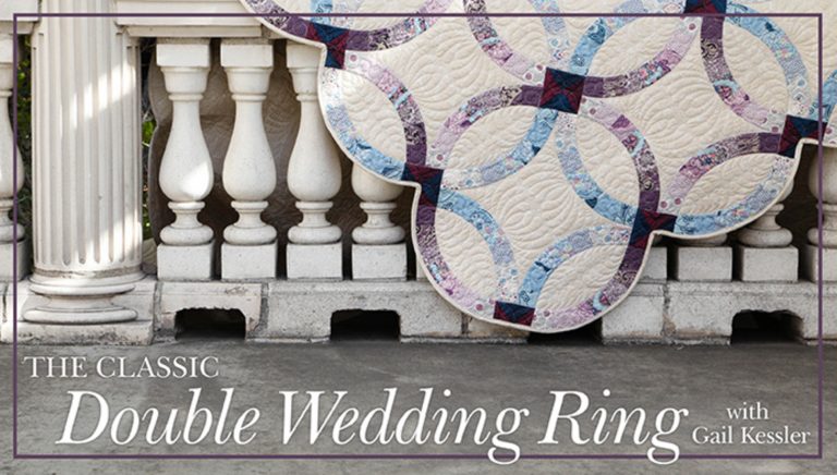 Double wedding ring quilt pattern