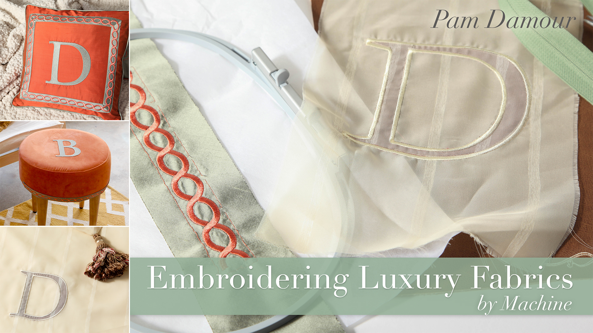 Embroidering Luxury Fabrics by Machine Craftsy