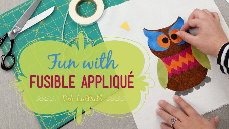Making an owl with fusible applique