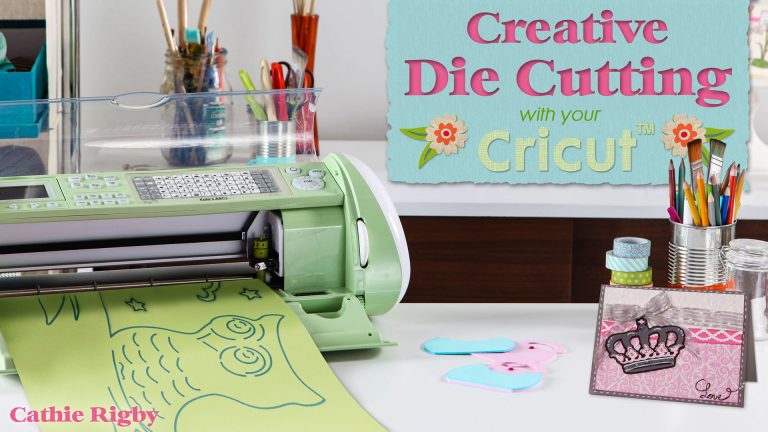 Die cutting with a cricut