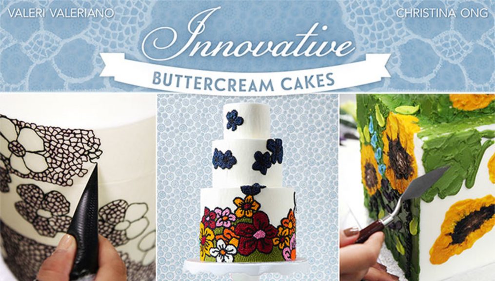Decorated buttercream cakes