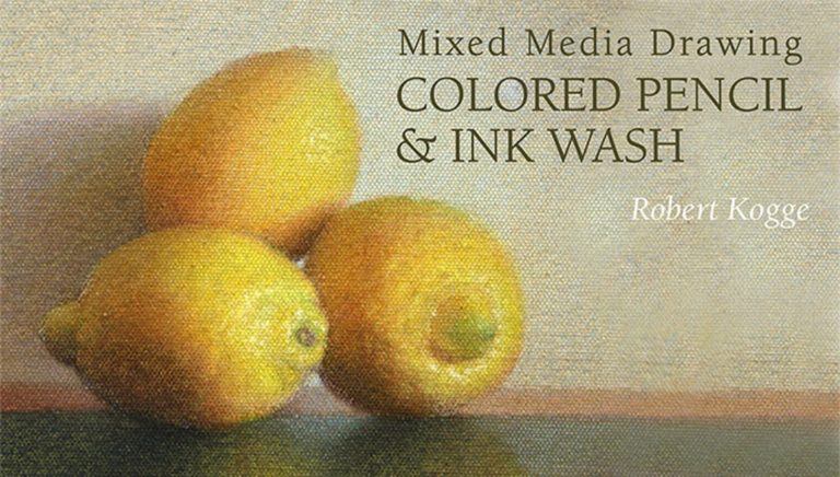 Mixed Media Drawing: Colored Pencil & Ink Wash