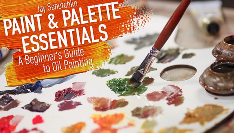 Oil paint palette