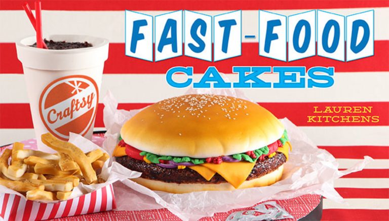 Cakes shaped like fast-food