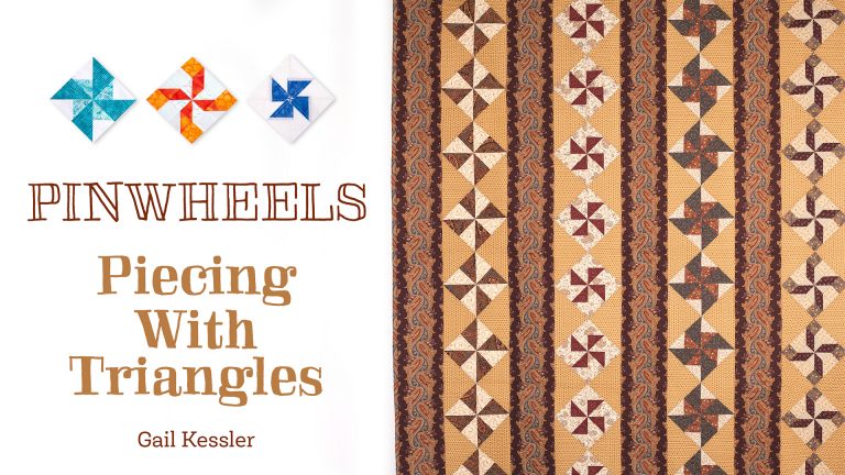 Pinwheel triangle quilt