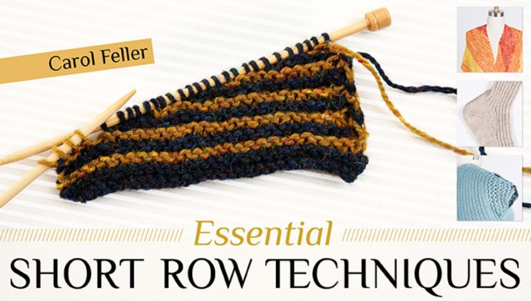 Short row technique knitting