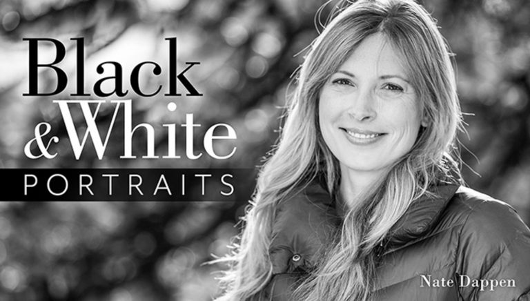 Black and white portrait