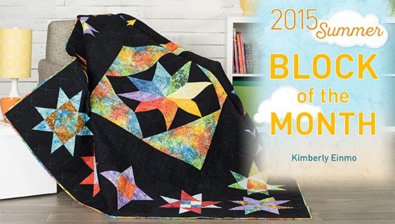 2015 Summer Block of the Month Ad By a Quilt