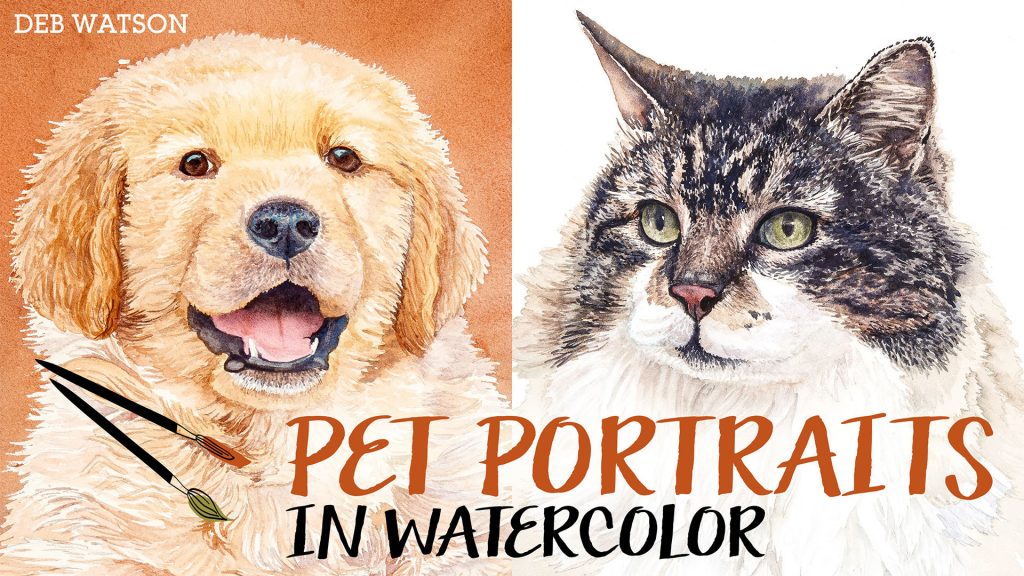 Pet Portraits in Watercolor Ad