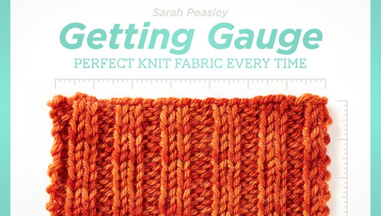 Getting Gauge Ad with knit square