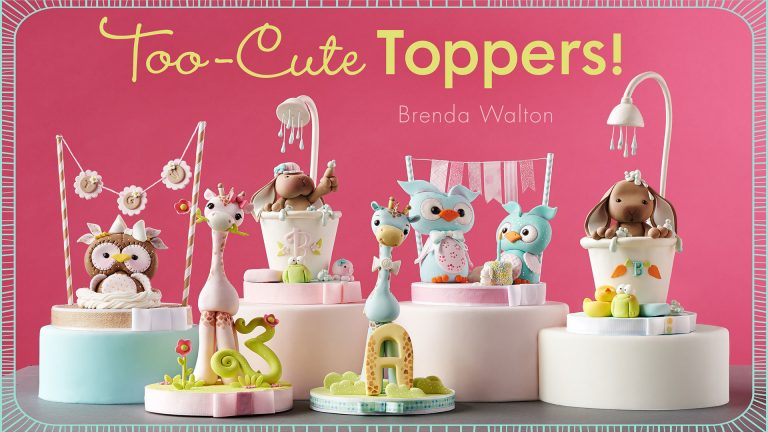 Too cute cake toppers ad with various cakes