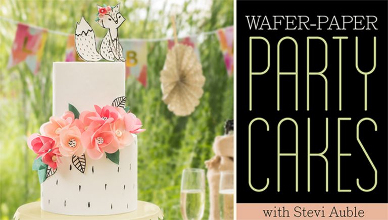 Wafer paper party cake