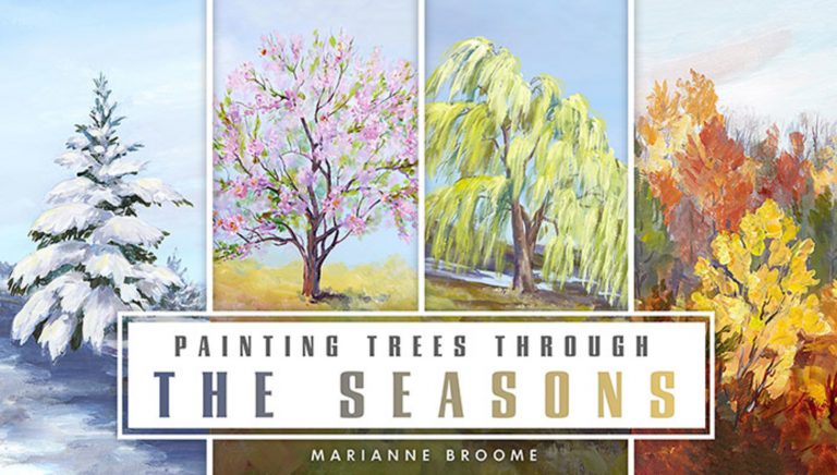 Painted trees in every season