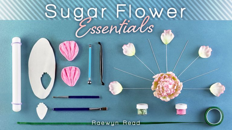 Sugar flowers and tools