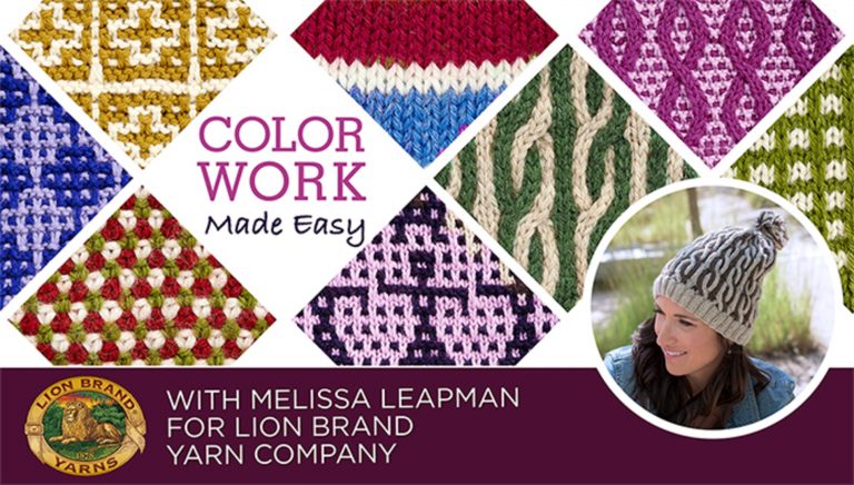 Color work knitting examples
