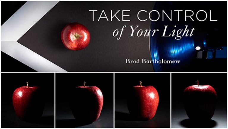 Images of apples in different light