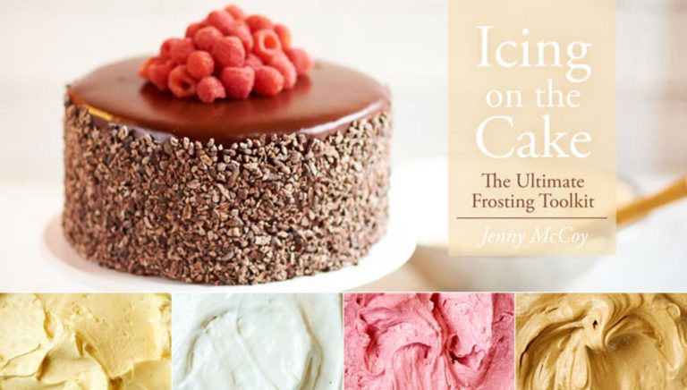 Icing on the Cake text around cake and frosting images