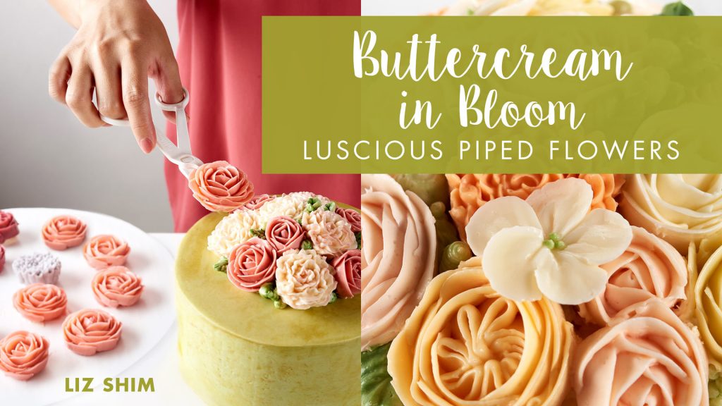 Piped buttercream flowers