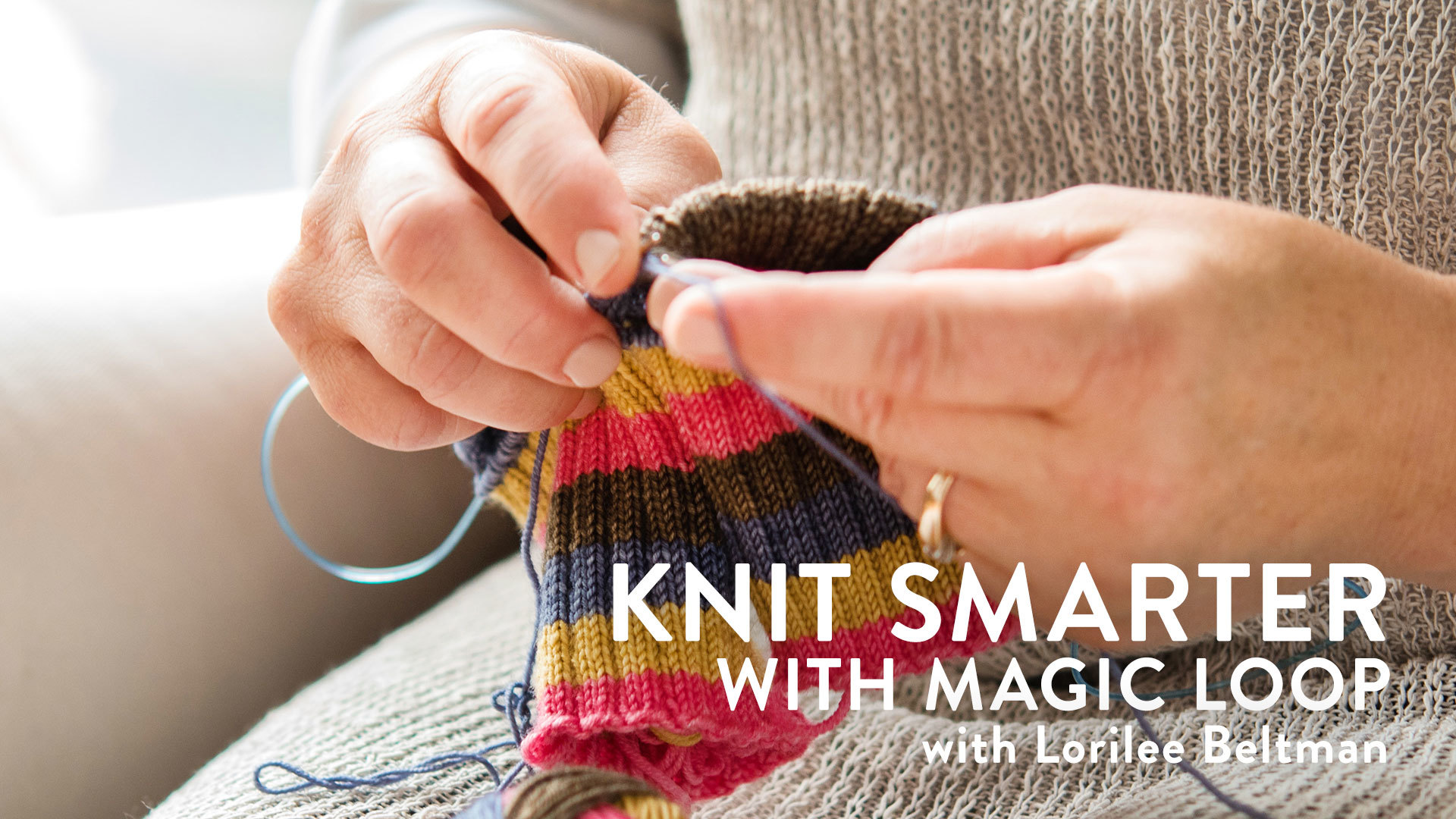 Magic loop knitting