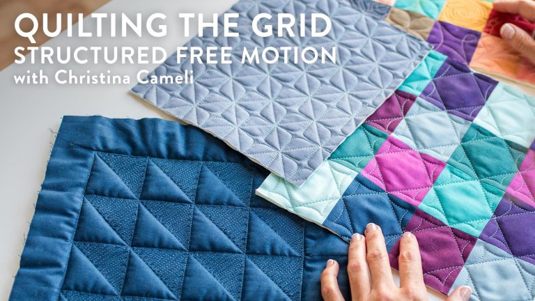 Free motion quilting