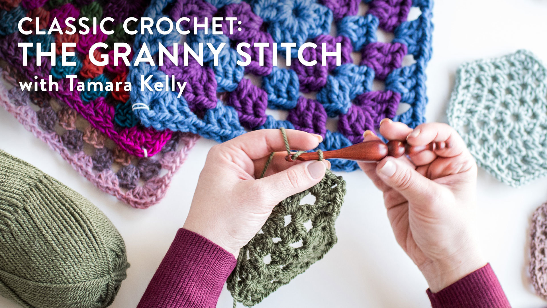 Traditional Granny Square :: Crochet Stitch :: New Stitch A Day