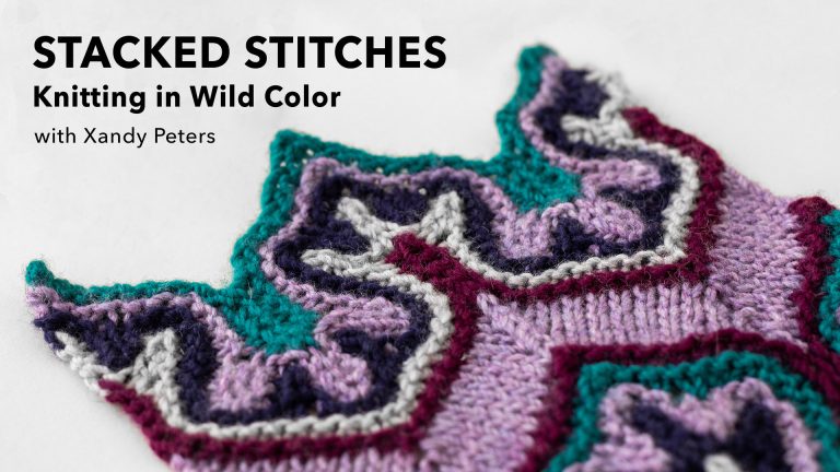 Stacked stitch knitting