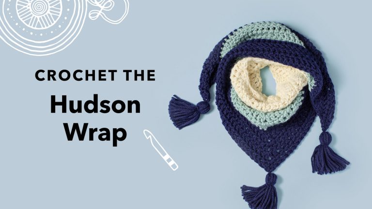 Crocheted hudson wrap