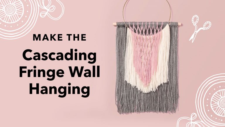 Cascading fringe wall hanging