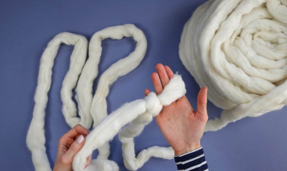 Hand Knit a Giant Yarn Throw Pillow l Craftsy