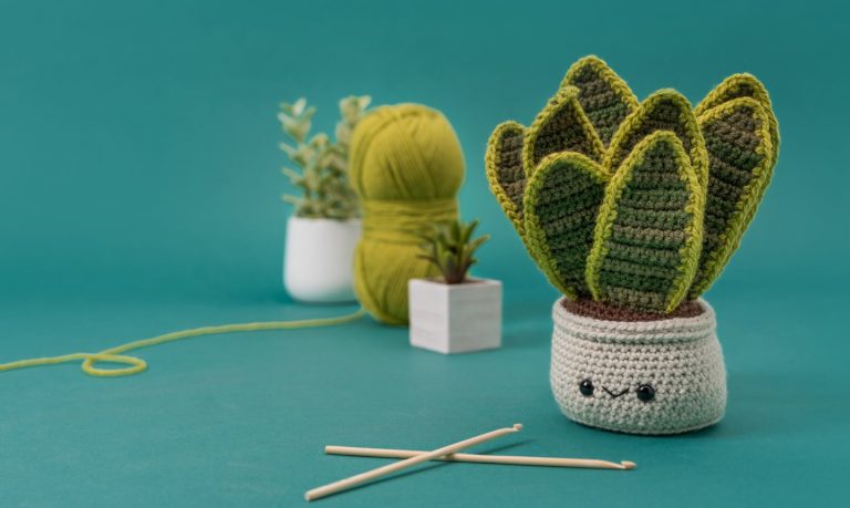 Crocheted Succulent
