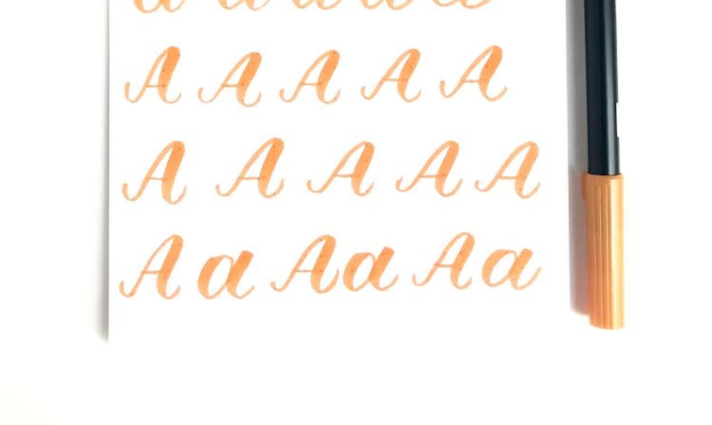 brush letter practice guide