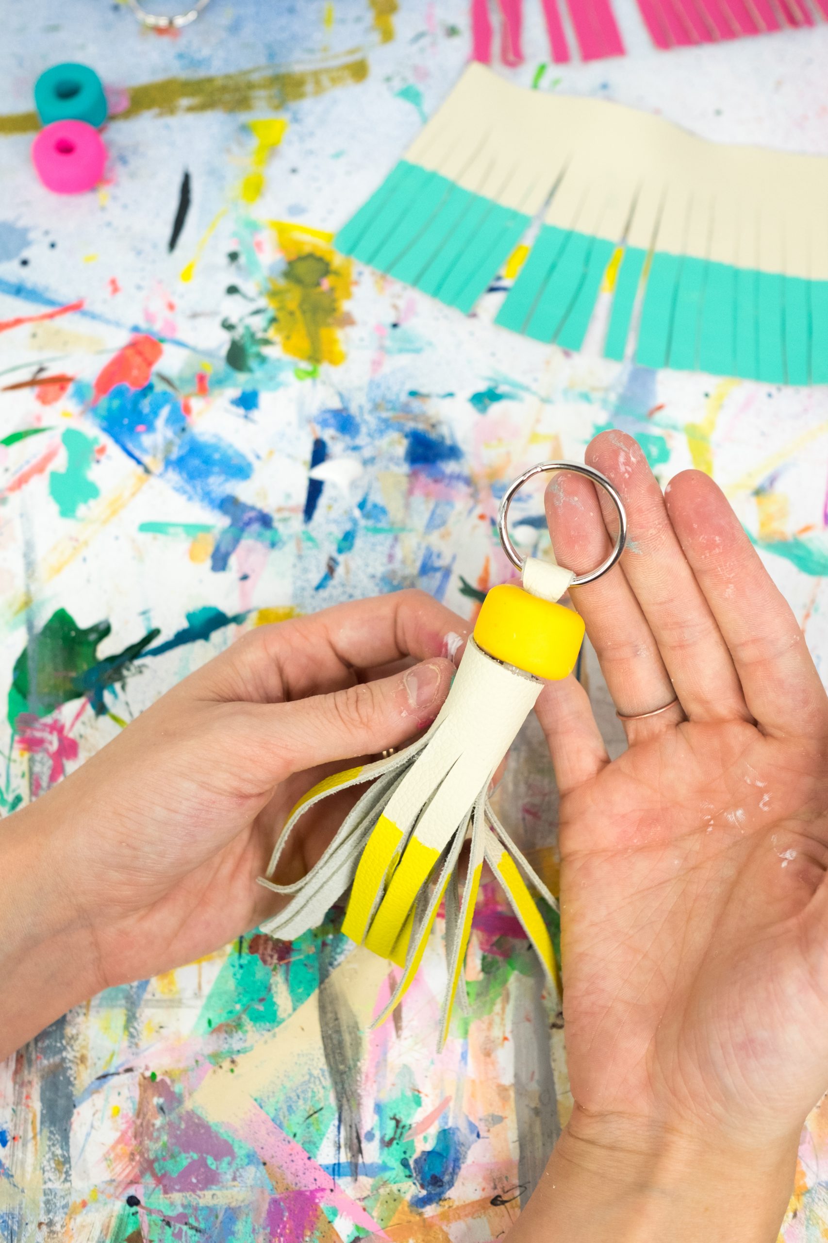 Brighten Up Everyday With a DIY Tassel Keychain