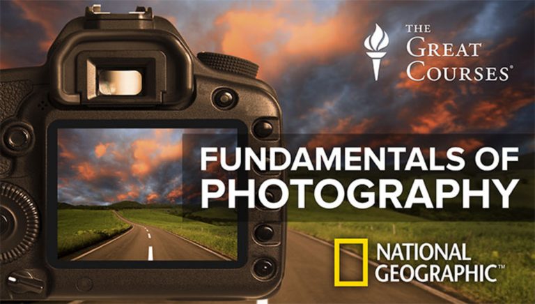 Fundamentals of Photography text on a camera
