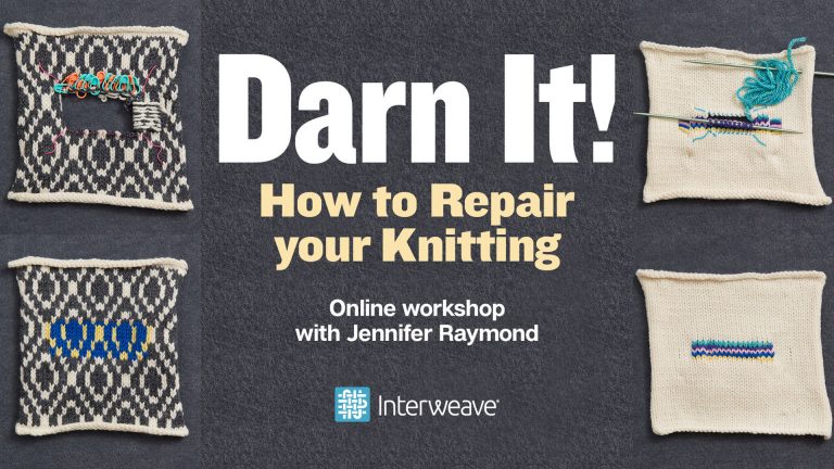 How to Repair Your Knitting text with examples of knitting repairs