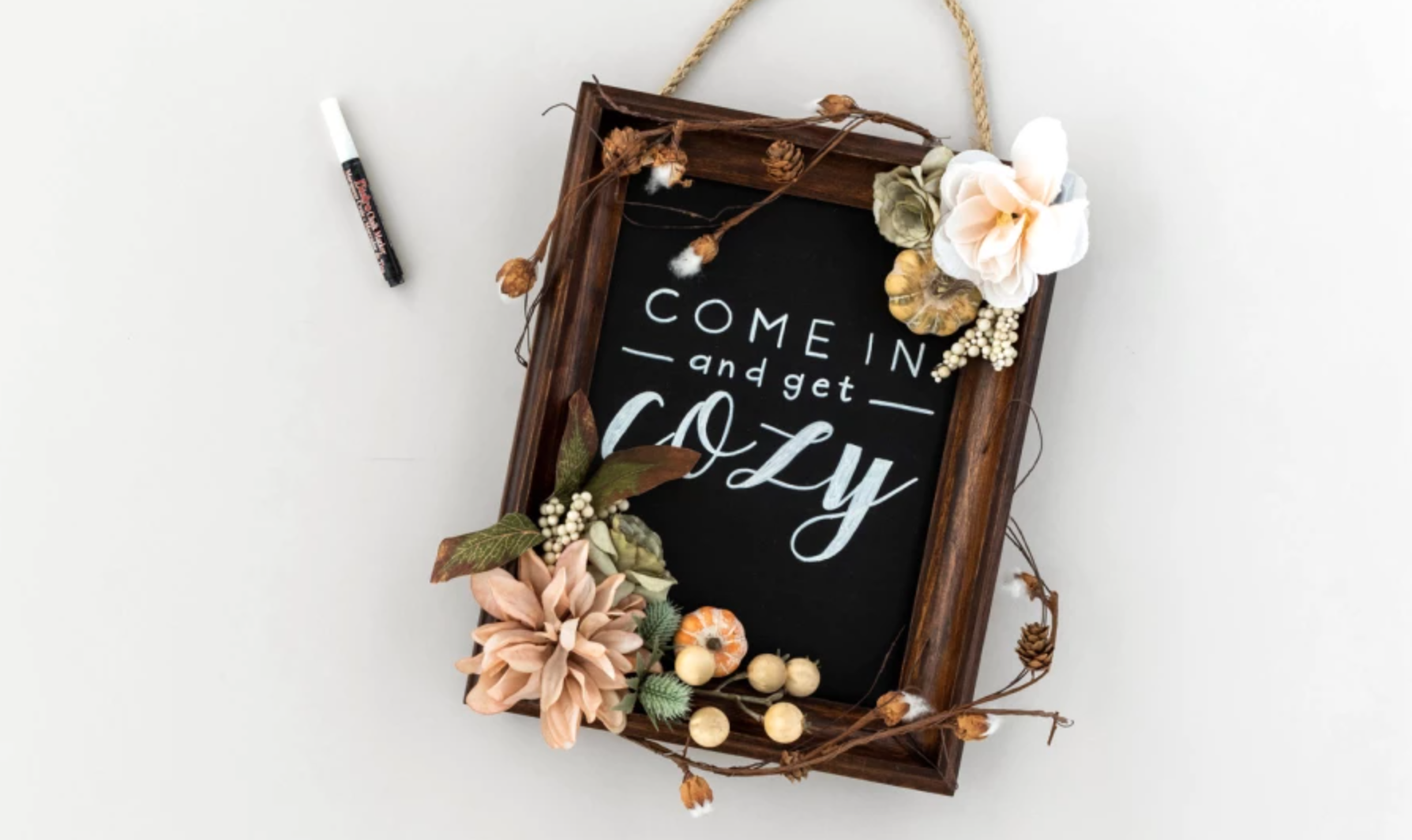 Greet The Season With This Diy Chalkboard Wall Hanging Craftsy