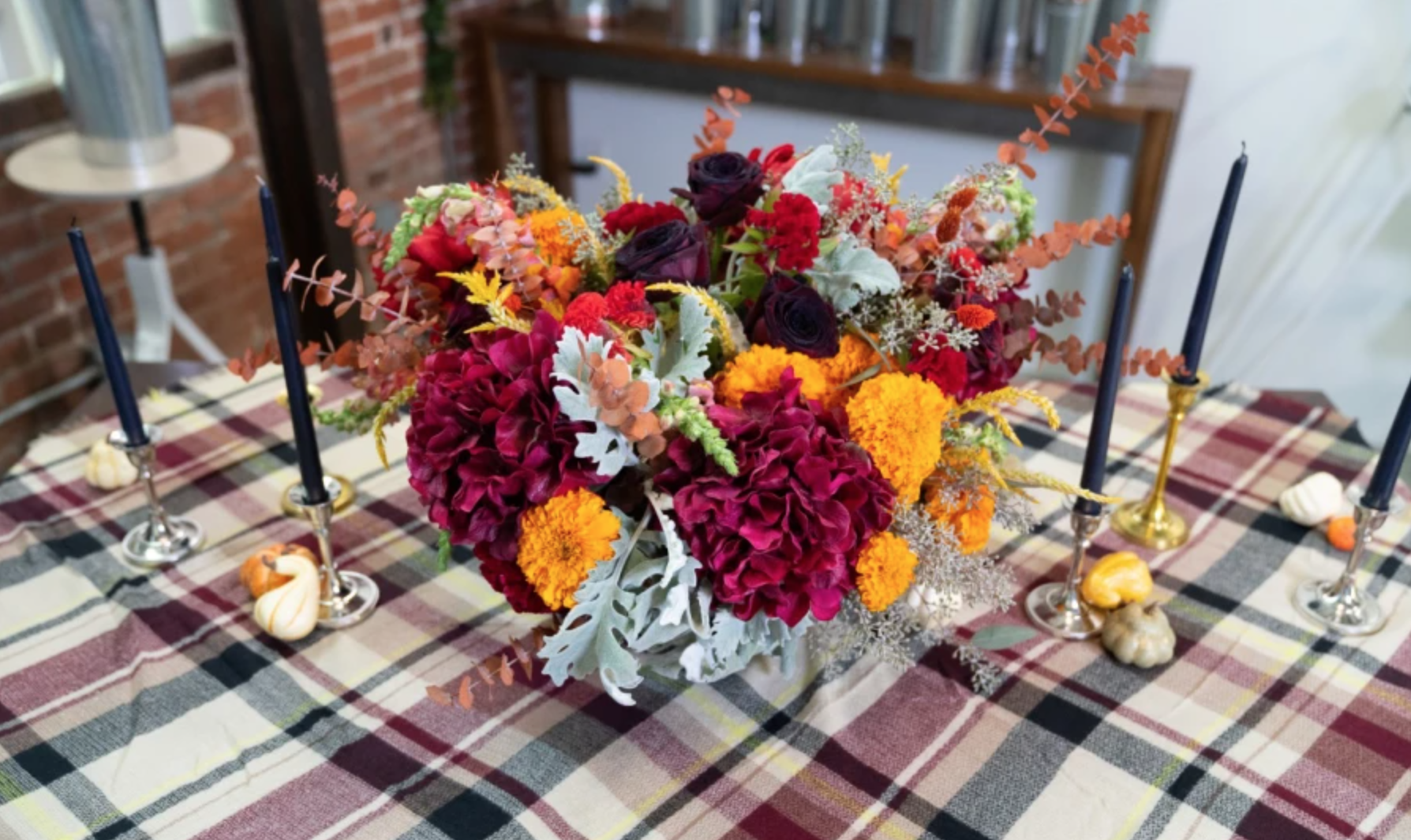 fall flower centerpiece