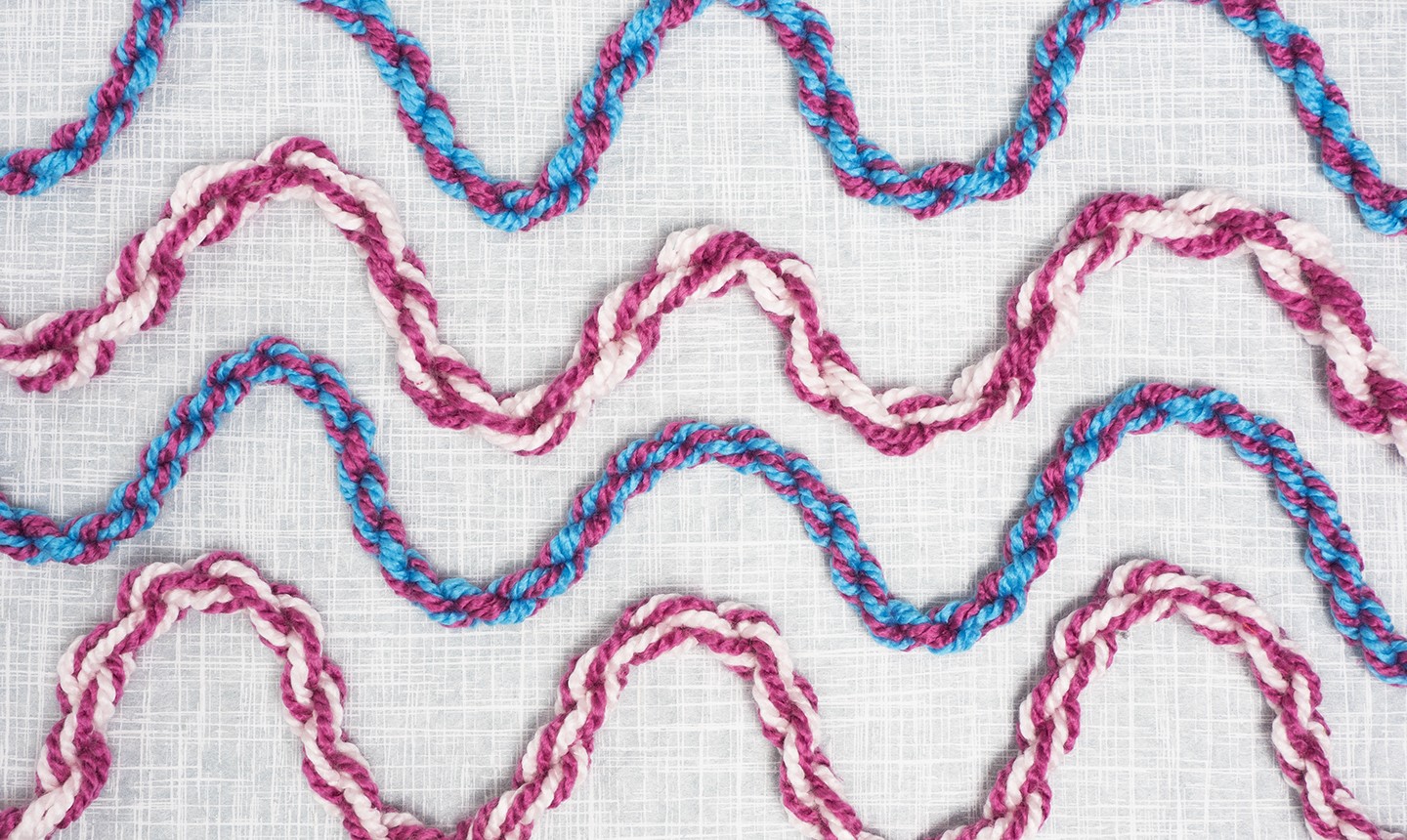 twisted yarn garland