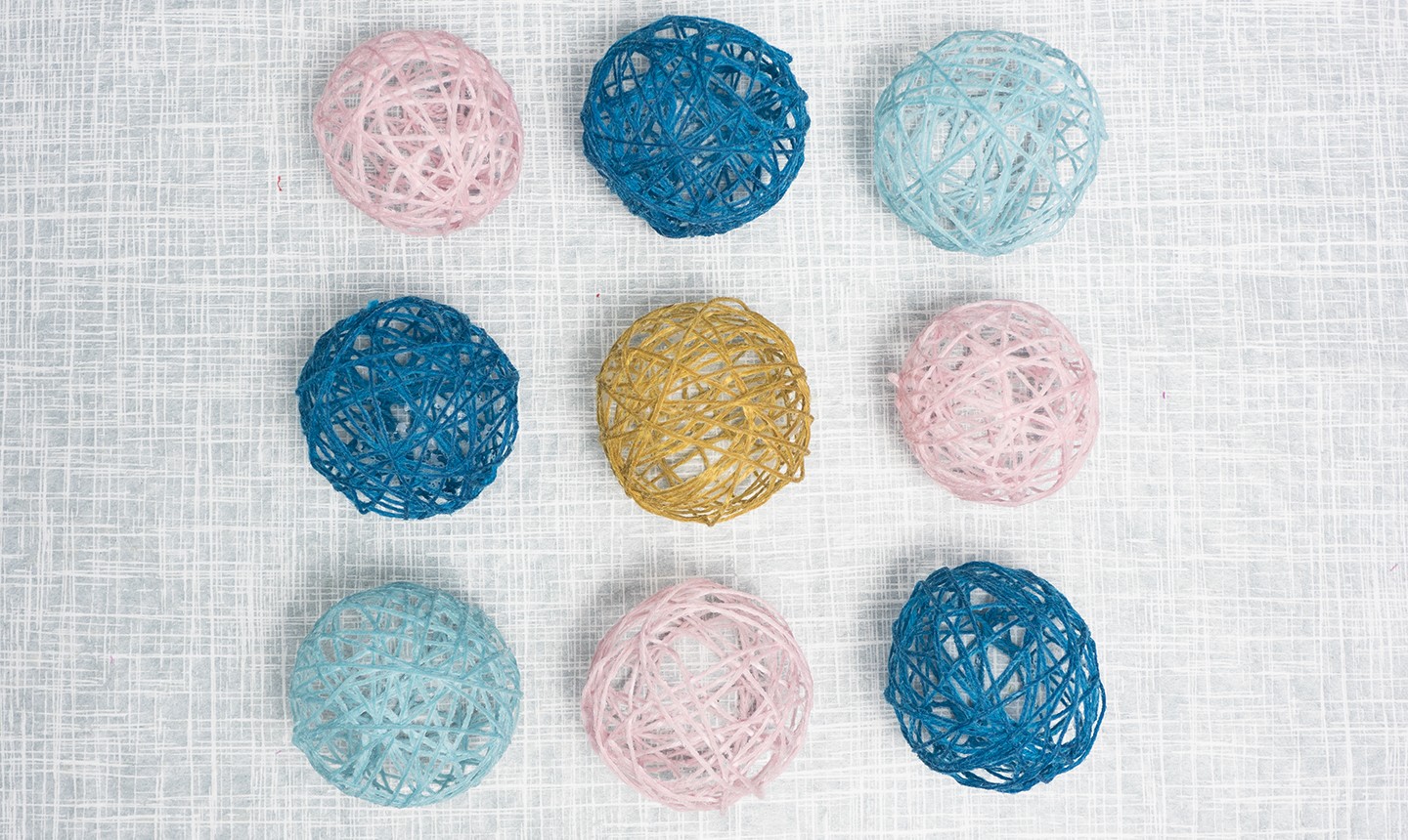 yarn ornaments