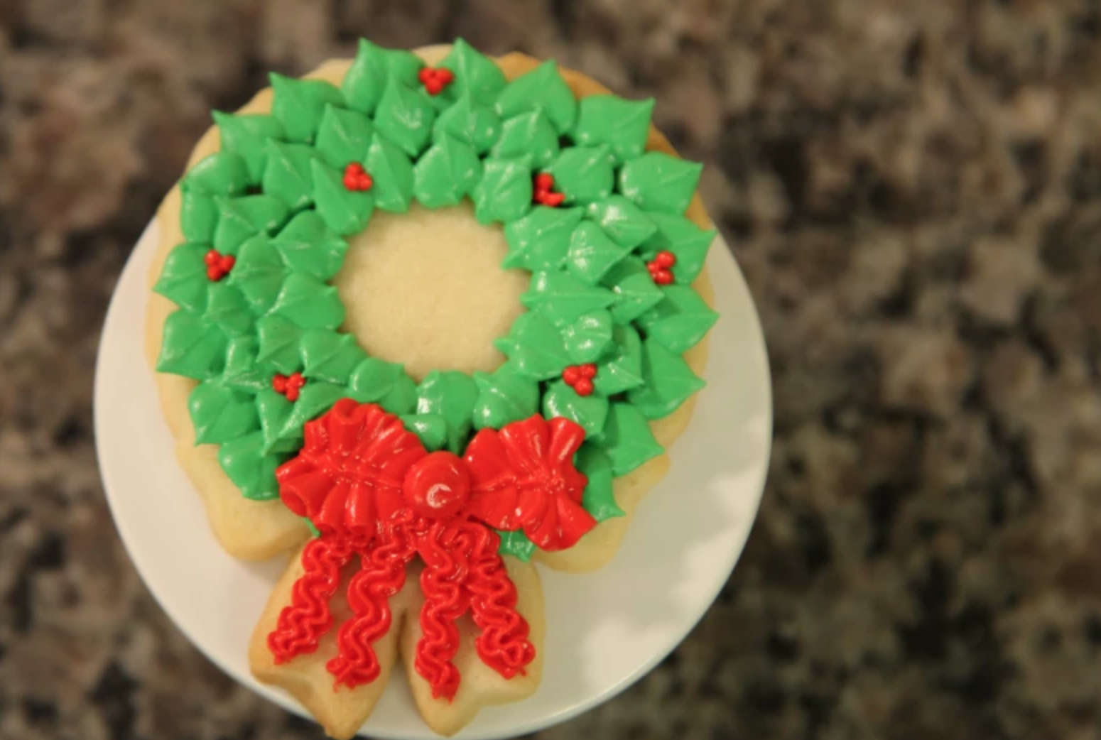 wreath cookie