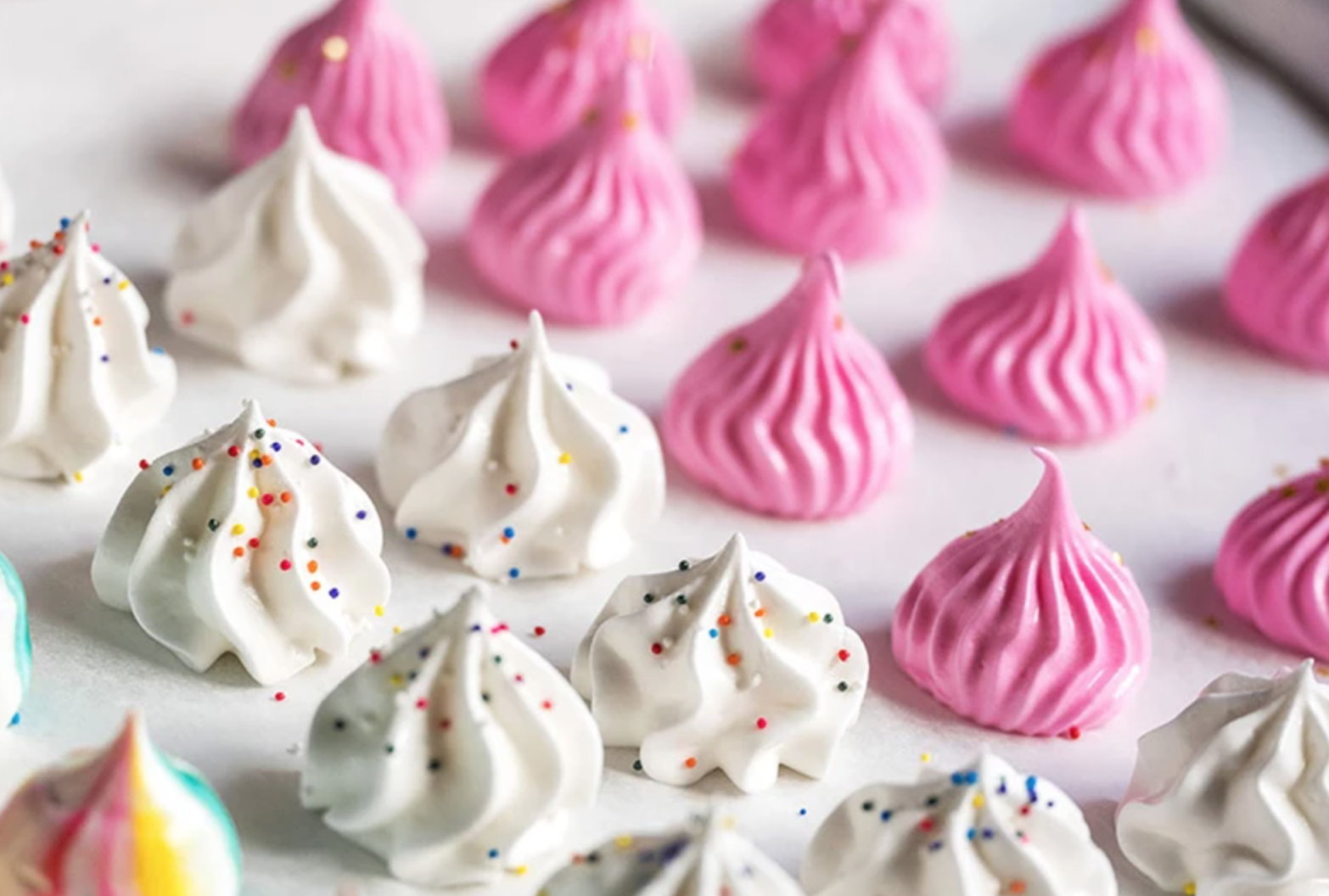 colorful meringues