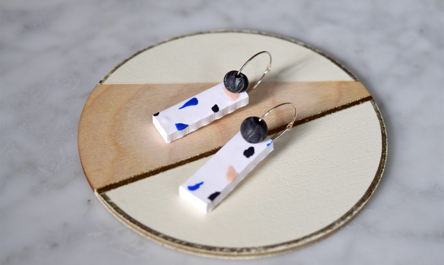 terrazzo earrings