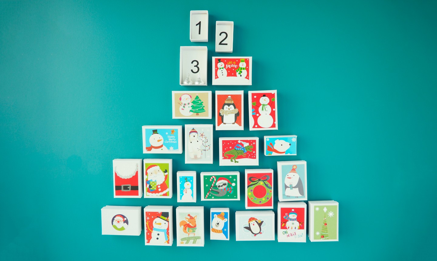 christmas card advent calendar