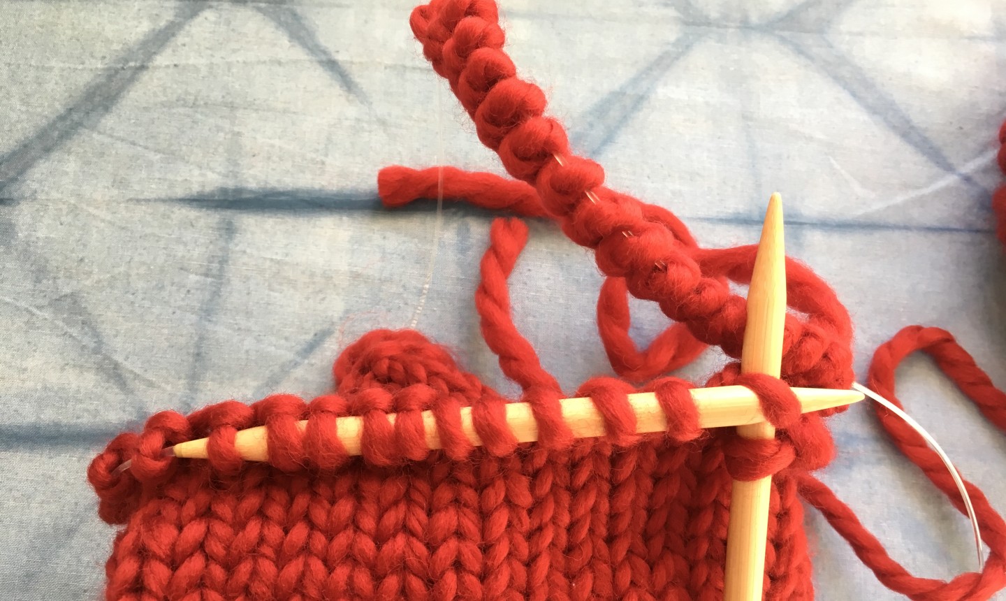 knitting stocking