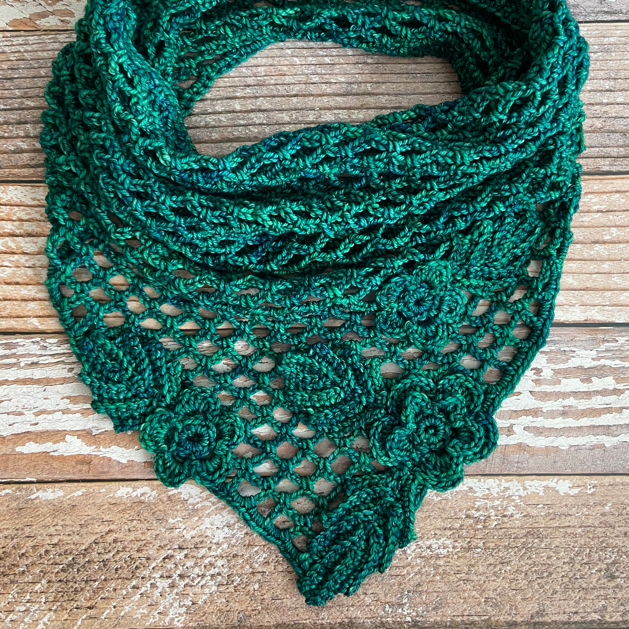 irish crochet scarf