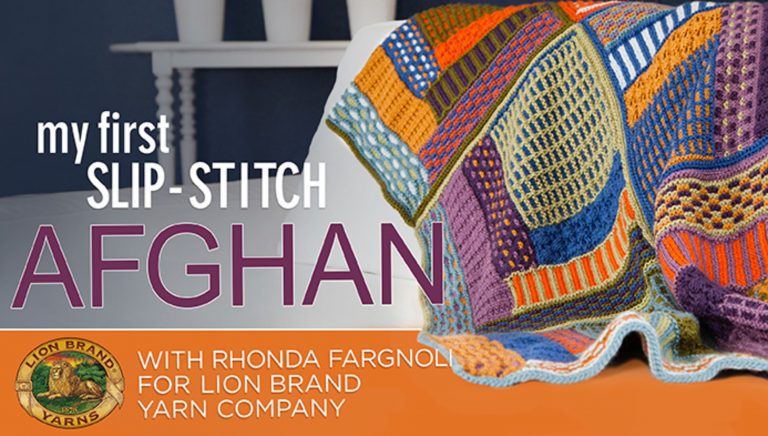 Slip-stitch afghan