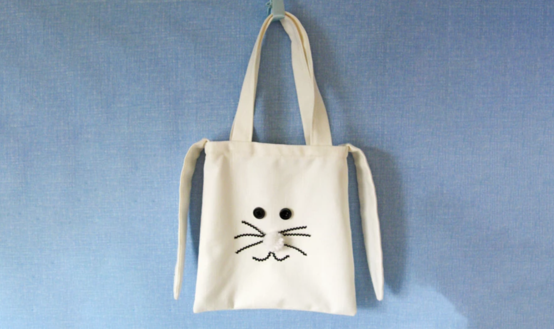 bunny easter tote bag