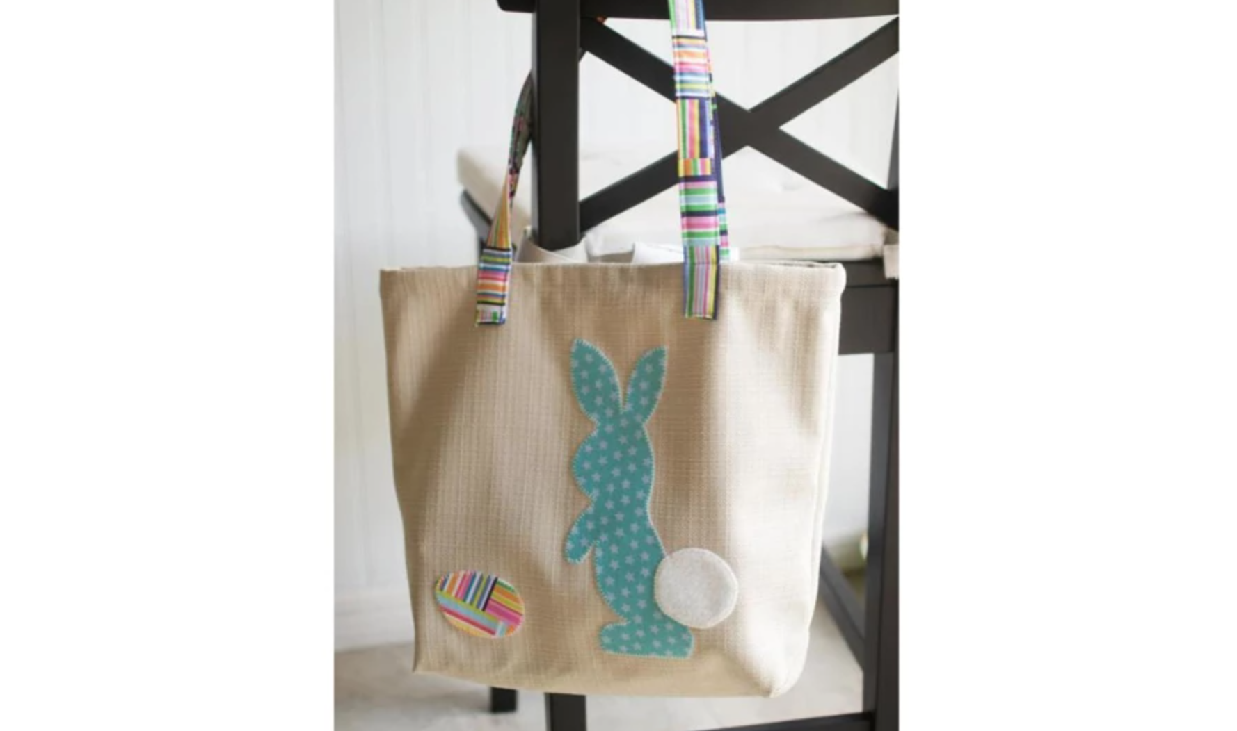 bunny egg hunt tote