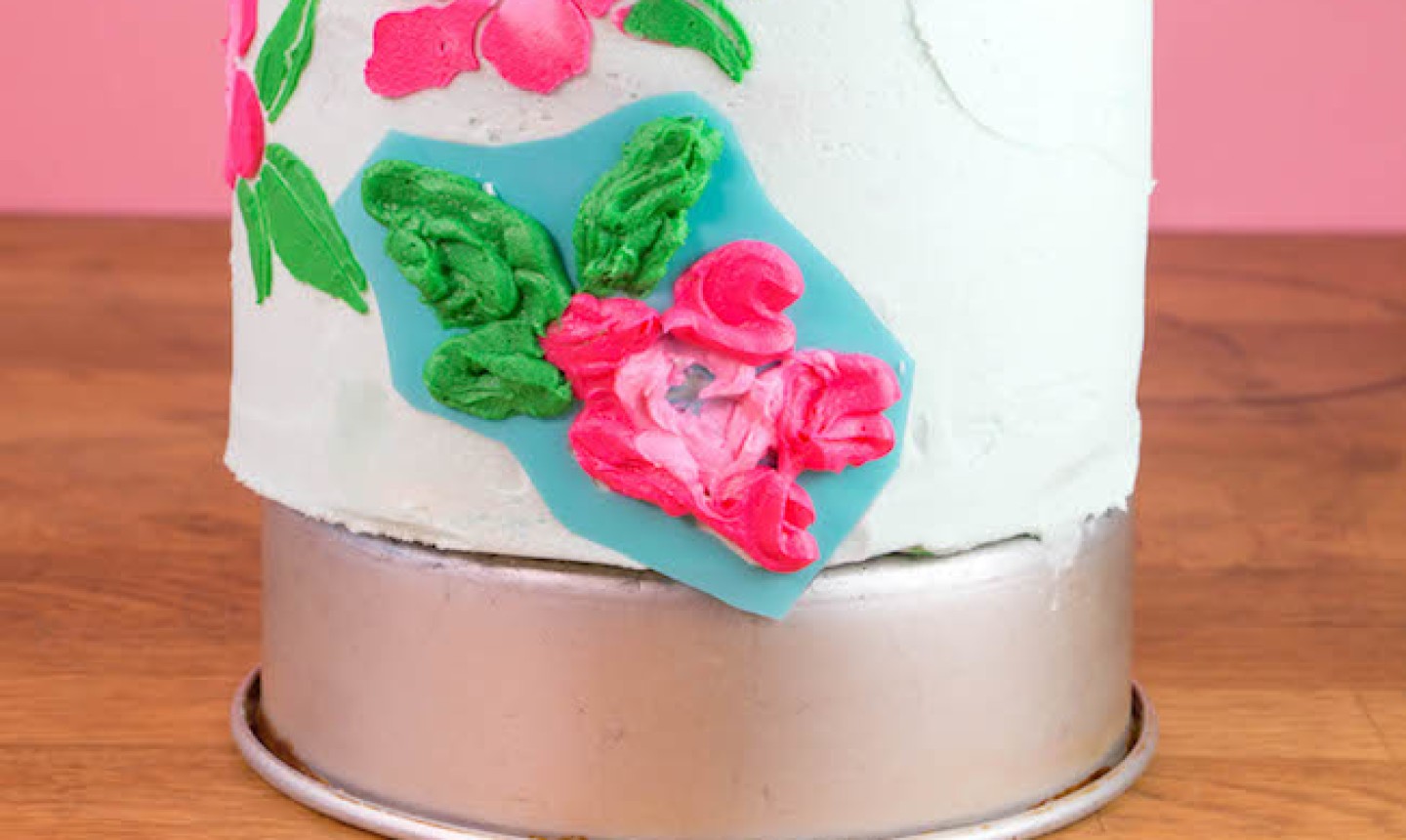 Floral Icing Smear Cake | Cupcake cakes, Buttercream cake, Beautiful cakes