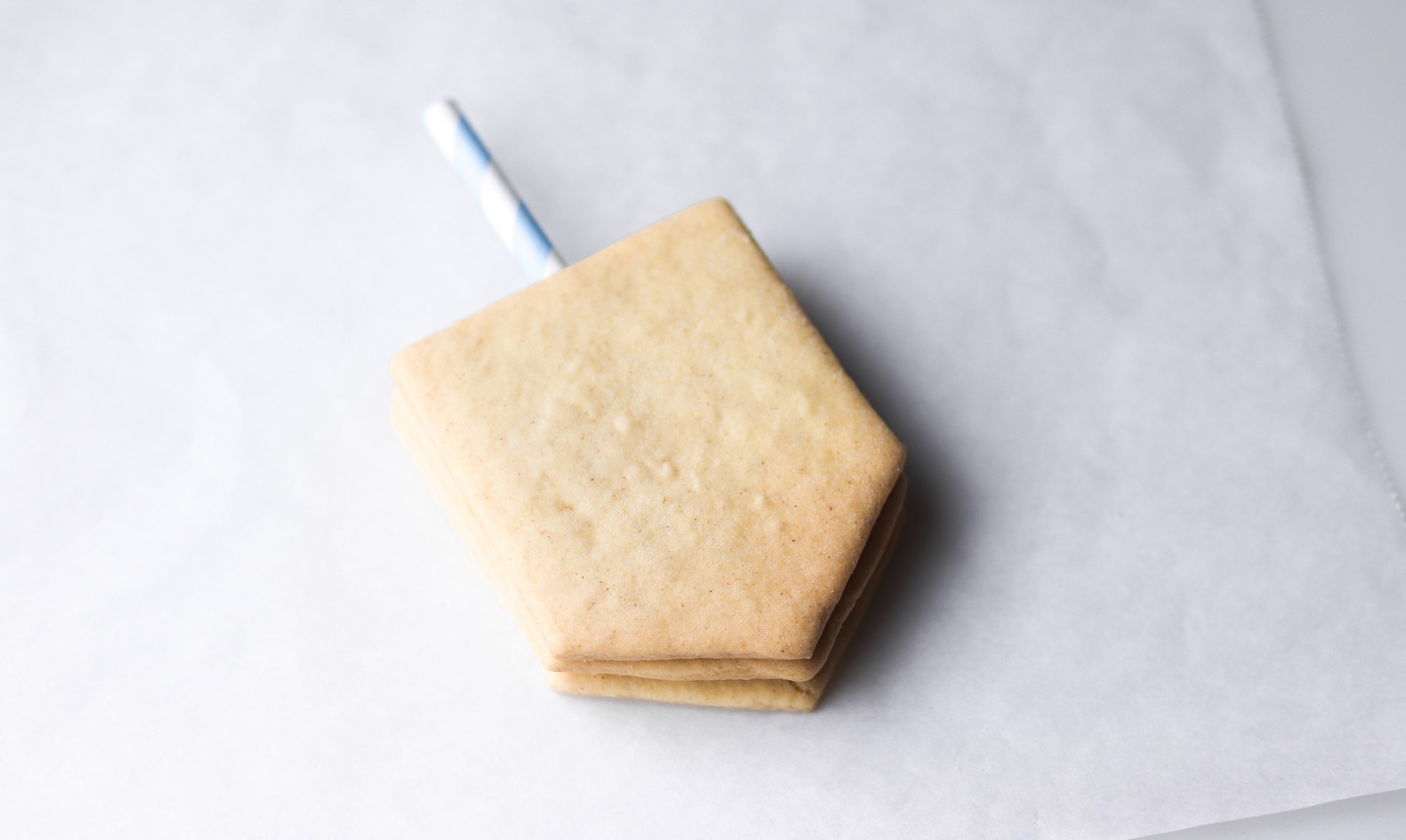 formed dreidel cookie