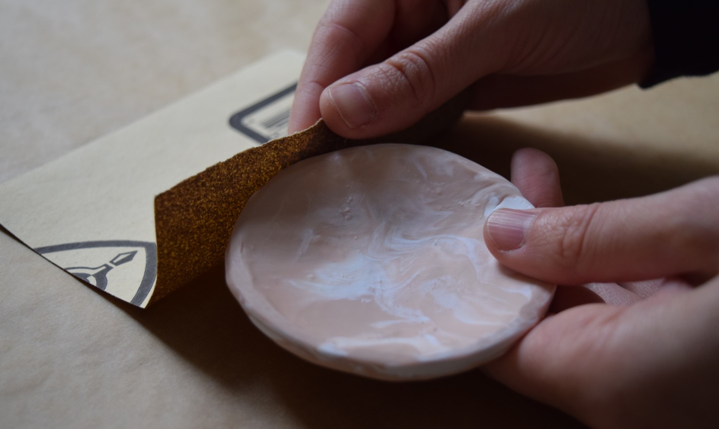 sanding jewelry dish